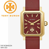 Tory Burch Robinson Quartz Red Dial Red Leather Strap Watch for Women - TBW1505 Authentic Buy Shop Now