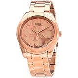 Guess G-Twist Rose Gold Dial Rose Gold Steel Strap Watch for Women - W1082L3 Authentic Buy Shop Now