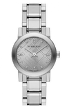 Burberry The City Silver Diamonds Dial Silver Steel Strap Watch for Women - BU9230 Authentic Buy Shop Now