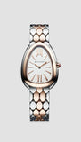 Bvlgari Serpenti Seduttori White Dial Two Tone Steel Strap Watch for Women - SERPENTI103277 Authentic Buy Shop Now