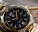 Tag Heuer Formula 1 Quartz Black Dial Two Tone Steel Strap Watch for Men - WAZ1121.BB0879 Authentic Buy Shop Now