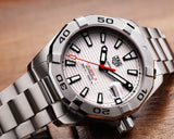 Tag Heuer Aquaracer Automatic White Dial Silver Steel Strap Watch for Men - WBD2111.BA0928 Authentic Buy Shop Now