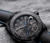 Tag Heuer Aquaracer Calibre 5 Black Nylon Strap Carbon Dial Watch for Men - WBD218C.FC6447 Authentic Buy Shop Now