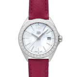 Tag Heuer Formula 1 Quartz Mother of Pearl Dial Red Leather Strap Watch for Women - WBJ131A.FC8253 Authentic Buy Shop Now