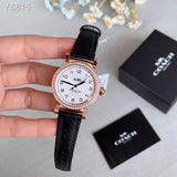 Coach Madison White Dial Black Leather Strap Watch for Women - 14503396 Authentic Buy Shop Now