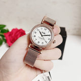 Coach Madison White Dial Rose Gold Mesh Bracelet Watch for Women - 14503398 Authentic Buy Shop Now