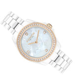 Coach Preston Mother of Pearl White Dial White Steel Strap Watch for Women - 14503662 Authentic Buy Shop Now