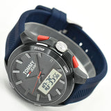 Tommy Hilfiger Digital Analog Blue Dial Blue Rubber Strap Watch For Men - 1791761 Authentic Buy Shop Now