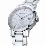 Burberry The City Silver Dial Silver Steel Strap Watch for Women - BU9035 Authentic Buy Shop Now