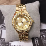 Guess Dazzling Diamonds Gold Dial Gold Steel Strap Watch for Women - W85110L1 Authentic Buy Shop Now