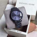 Michael Kors Runway Quartz Blue Dial Blue Steel Strap Watch For Women - MK3419 Authentic Buy Shop Now