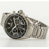 Hugo Boss Chronograph Black Dial Silver Steel Strap Watch for Men - 151080 Authentic Buy Shop Now