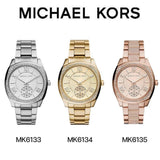 Michael Kors Bryn Quartz Silver Dial Silver Steel Strap Watch For Women - MK6133 Authentic Buy Shop Now