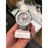 Burberry City Chronograph White Dial White Leather Strap Watch For Women - BU9701 Authentic Buy Shop Now