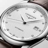 Longines Master Collection Automatic 40mm White Dial Brown Leather Strap Watch for Men - L2.793.4.77.3 Authentic Buy Shop Now
