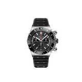 Breitling Super Chronomat B01 44 Black Dial Black Rubber Strap Watch for Men - AB0136251B2S1 Authentic Buy Shop Now
