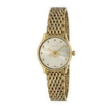 Gucci G Timeless Quartz Mother of Pearl Dial Gold Steel Strap Watch For Women - YA1265021 Authentic Buy Shop Now