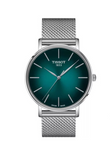 Tissot Everytime Gent Green Dial Silver Mesh Bracelet Watch for Men - T143.410.11.091.00 Authentic Buy Shop Now