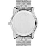 Movado Museum Diamonds Black Dial Silver Steel Strap Watch For Men - 606878 Authentic Buy Shop Now