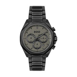 Hugo Boss Cloud Chronograph Black Dial Black Steel Strap Watch For Men - 1514016 Authentic Buy Shop Now