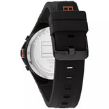 Tommy Hilfiger Justin Black Dial Black Rubber Strap Watch For Men - 1792056 Authentic Buy Shop Now