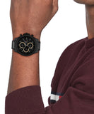 Tommy Hilfiger Clark Chronograph Black Dial Black Steel Strap Watch For Men - 1792081 Authentic Buy Shop Now