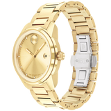 Movado Bold Verso Gold Dial Gold Steel Strap Watch for Men - 3600861 Authentic Buy Shop Now