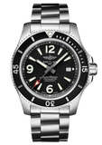 Breitling Superocean Automatic 44mm Black Dial Silver Steel Strap Watch for Men - A17367D71B1A1 Authentic Buy Shop Now