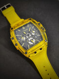Guess Phoenix Multi Function Black Dial Yellow Rubber Strap Watch for Men - GW0203G6 Authentic Buy Shop Now