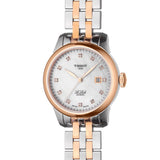 Tissot Le Locle Automatic Diamonds Mother of Pearl White Dial Two Tone Steel Strap Watch For Women - T006.207.22.116.00 Authentic Buy Shop Now