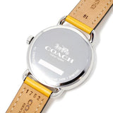 Coach Delancey White Dial Yellow Leather Strap Watch for Women - 14502882 Authentic Buy Shop Now