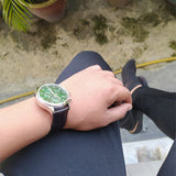 Tissot Chrono XL Chronograph Classic Green Dial Brown Leather Strap Watch For Men - T116.617.16.091.00 Authentic Buy Shop Now