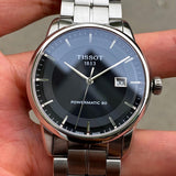 Tissot Luxury Powermatic 80 Black Dial Silver Steel Strap Watch For Men - T086.407.11.051.00 Authentic Buy Shop Now