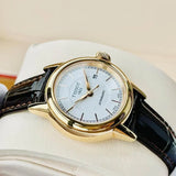 Tissot Carson Automatic White Dial Brown Leather Strap Watch For Women - T085.207.36.011.00 Authentic Buy Shop Now