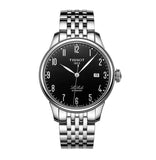 Tissot T Classic Powermatic 80 Black Dial Silver Steel Strap Watch For Men - T41.1.483.52 Authentic Buy Shop Now
