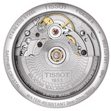 Tissot T-Classic Powermatic 80 Mother of Pearl Silver Dial White Leather Strap Watch For Women - T108.208.26.117.00 Authentic Buy Shop Now