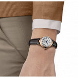 Tissot Bellissima Automatic Silver Dial Brown Leather Strap Watch For Women - T126.207.36.013.00 Authentic Buy Shop Now