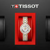 Tissot Bellissima Small Lady Mother of Pearl Dial Two Tone Steel Strap Watch For Women - T126.010.22.013.00 Authentic Buy Shop Now