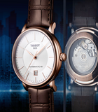 Tissot T Classic Carson Premium White Dial Brown Leather Strap Watch for Women - T122.207.36.031.00 Authentic Buy Shop Now
