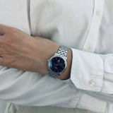 Tissot T Classic Carson Premium Automatic Lady Black Dial Silver Steel Strap Watch for Women - T122.207.11.051.00 Authentic Buy Shop Now