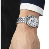 Tissot T Classic Carson Premium Powermatic 80 Silver Dial Silver Steel Strap Watch For Men - T122.407.11.033.00 Authentic Buy Shop Now