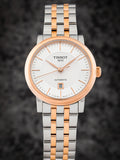 Tissot T Classic Carson Premium 30 White Dial Two Tone Steel Strap Watch for Women - T122.207.22.031.01 Authentic Buy Shop Now