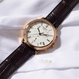 Tissot Carson Premium Chronograph Silver Dial Brown Leather Strap Watch For Men - T122.417.36.033.00 Authentic Buy Shop Now