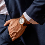 Tissot Carson Premium Chronograph Silver Dial Brown Leather Strap Watch For Men - T122.417.36.033.00 Authentic Buy Shop Now