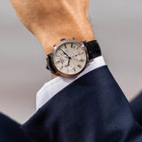 Tissot Carson Premium Chronograph Silver Dial Black Leather Strap Watch For Men - T122.417.16.033.00 Authentic Buy Shop Now