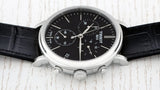 Tissot Carson Premium Chronograph Black Dial Black Leather Strap Watch For Men - T122.417.16.051.00 Authentic Buy Shop Now