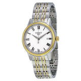 Tissot T Classic Carson Quartz White Dial Two Tone Steel Strap Watch for Men - T085.410.22.013.00 Authentic Buy Shop Now