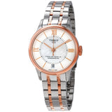 Tissot Chemin Des Tourelles Powermatic 80 Lady Silver Dial Two Tone Steel Strap Watch For Women - T099.207.22.118.02 Authentic Buy Shop Now