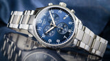 Tissot T Sport Chrono XL Classic Blue Dial Silver Steel Strap Watch For Men - T116.617.11.047.01 Authentic Buy Shop Now