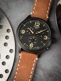 Tissot Chrono XL Quartz Black Dial Brown Leather Strap Watch For Men - T116.617.36.052.03 Authentic Buy Shop Now